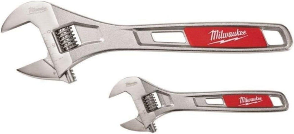 Milwaukee Adjustable Wrench Set – 6” & 10” (Model 48-22-7400)