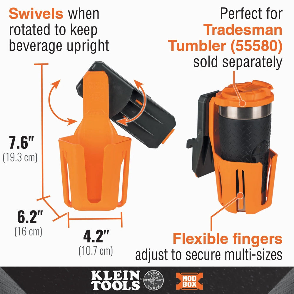 Klein Tools Modbox Cup Holder Rail Attachment - 54817MB