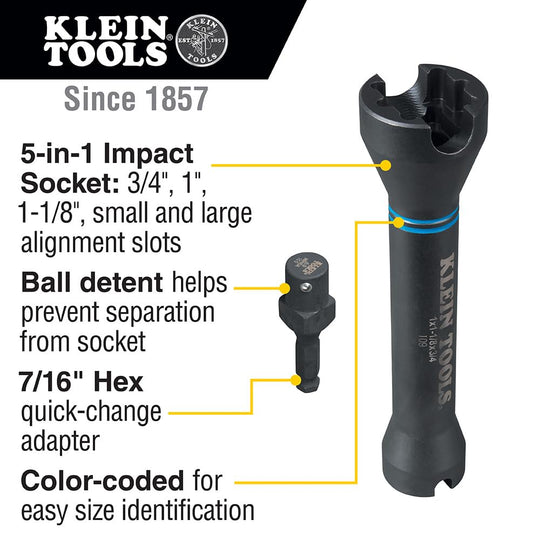 Klein Tools NRHD 3-In-1 Impact Socket