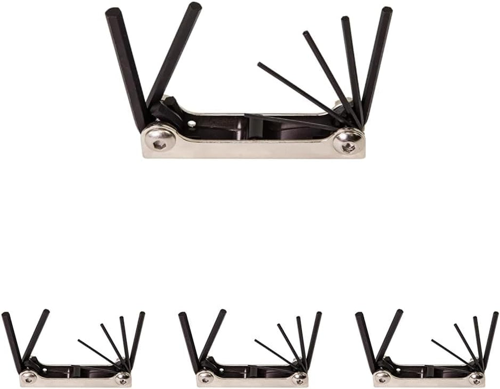 Klein Tools 70582 Folding Hex Key Set, 7-Key, Metric Sizes