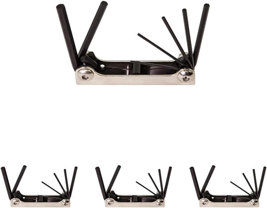 Klein Tools 70582 Folding Hex Key Set, 7-Key, Metric Sizes