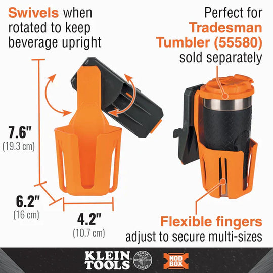 Klein Tools Modbox Cup Holder Rail Attachment - 54817MB