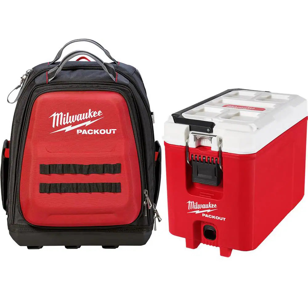 PACKOUT Tool Backpack + 3-Pack Multi-Size Tool Bags
