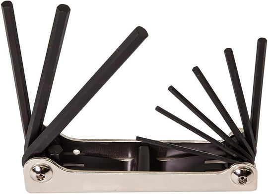 Klein Tools 70582 Folding Hex Key Set, 7-Key, Metric Sizes