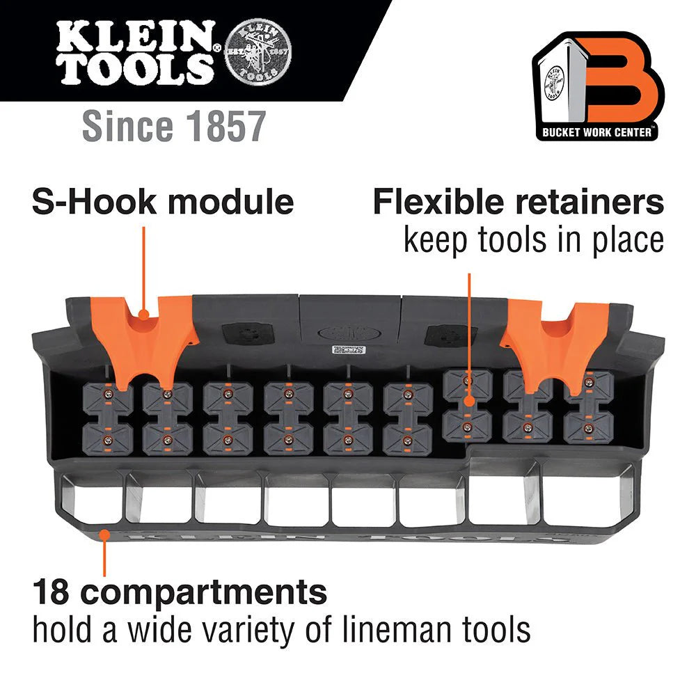 Klein Lineman Hard Tool Storage Module, S-Hook - BC501S