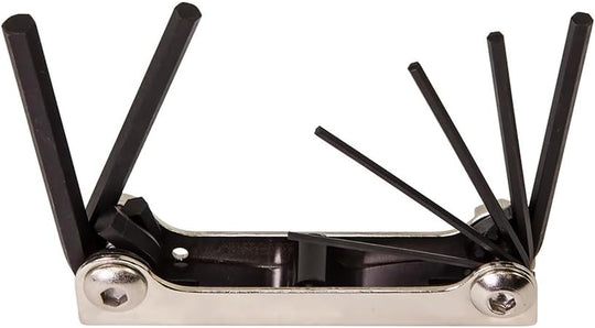Klein Tools 70582 Folding Hex Key Set, 7-Key, Metric Sizes