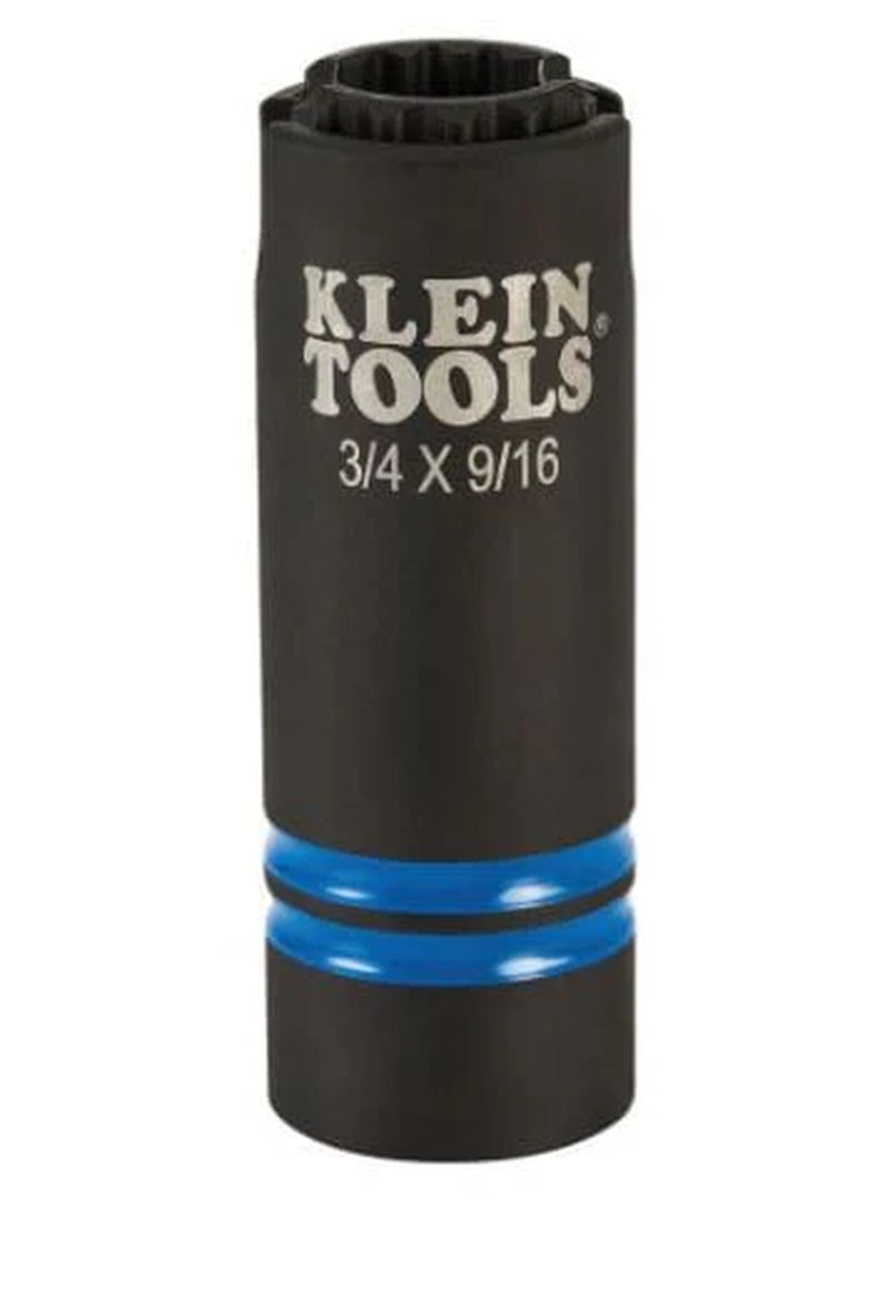 Klein 3-In-1 Slotted Impact 12-Point Socket - 66031