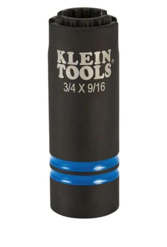 Klein 3-In-1 Slotted Impact 12-Point Socket - 66031