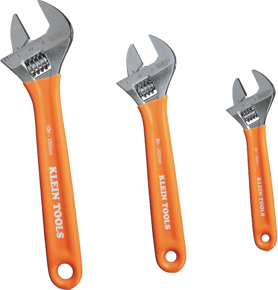 Klein Tools: Adjustable Wrench Set, 6-Inch, 8-Inch, 10-Inch
