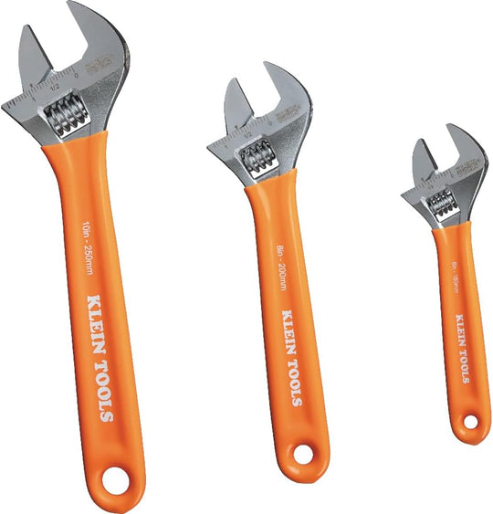 Klein Tools: Adjustable Wrench Set, 6-Inch, 8-Inch, 10-Inch