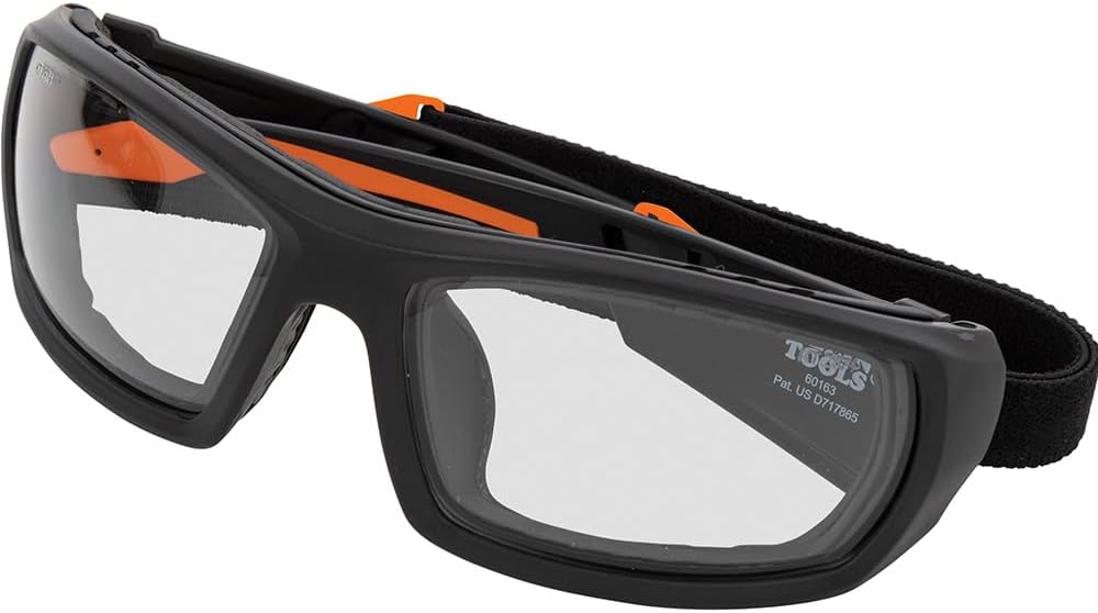 Klein Tools Safety Glasses, ANSI Z87.1+ Pro Full Frame, Clear Lenses, UV Protection, Anti-Fog, Scratch Resistant