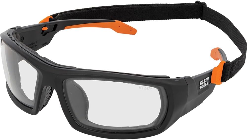 Klein Tools Safety Glasses, ANSI Z87.1+ Pro Full Frame, Clear Lenses, UV Protection, Anti-Fog, Scratch Resistant