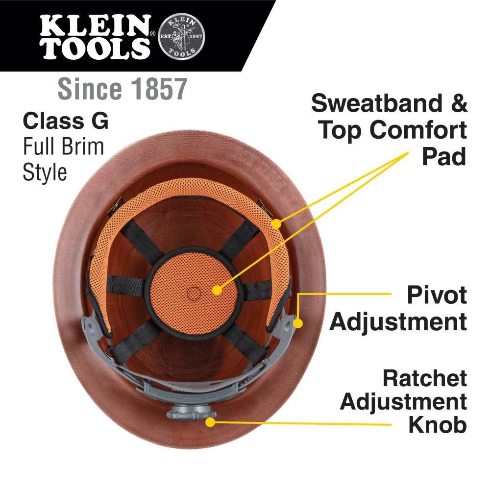 Klein Tools High Temp Hard Hat Brim with Headlamp