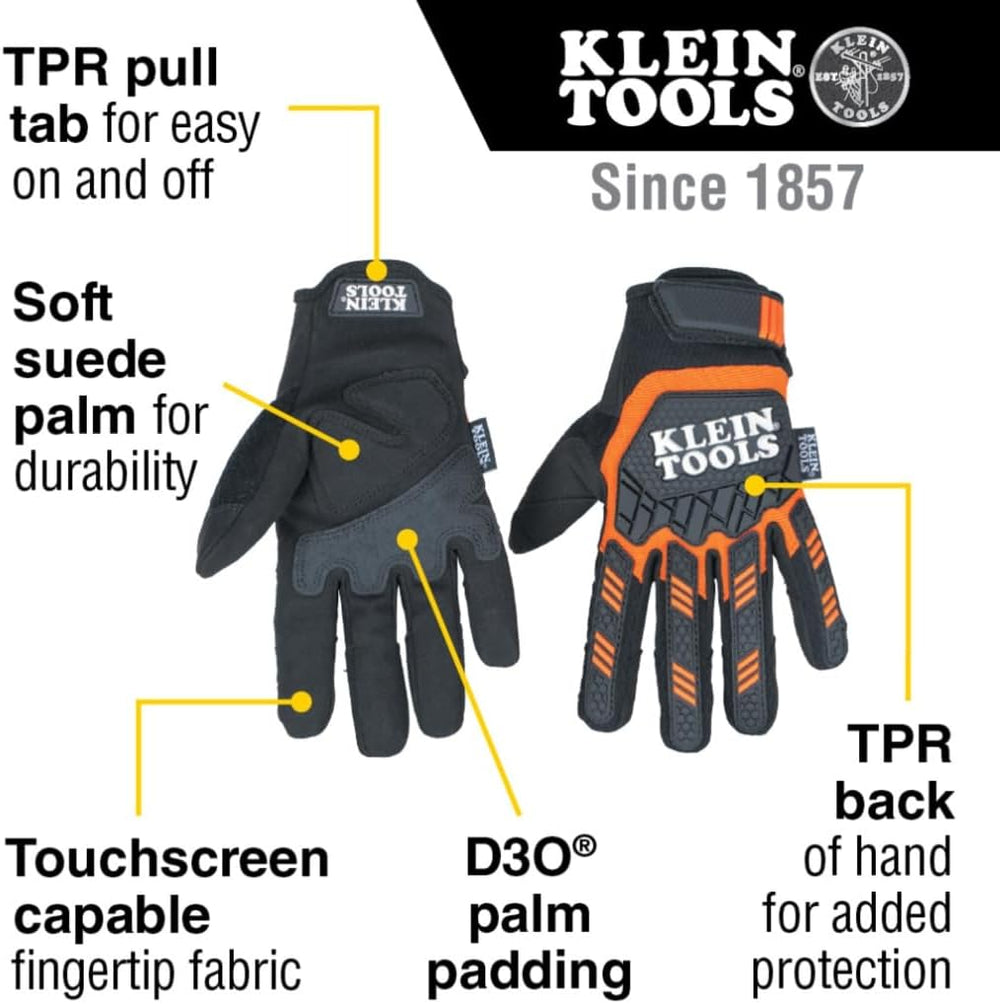 Klein Tools Work Gloves, Heavy-Duty & Touchscreen-Capable
