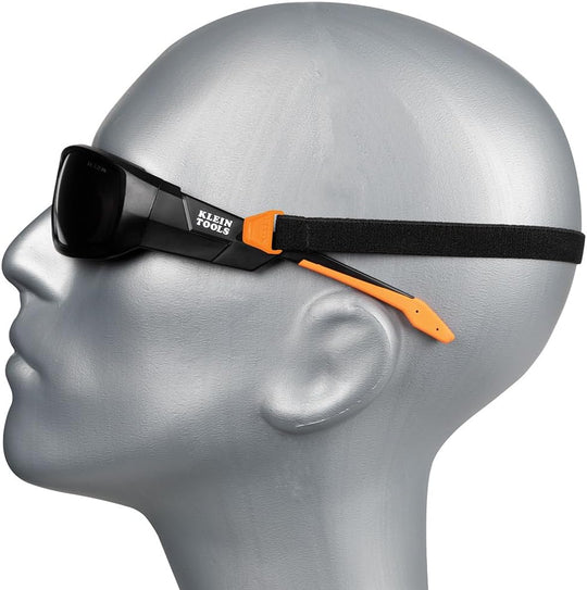Klein Tools Safety Glasses, ANSI Z87.1+ Pro Full Frame Safety Glasses, Gray Lens, UV Protection, Anti-Fog, Scratch Resistant