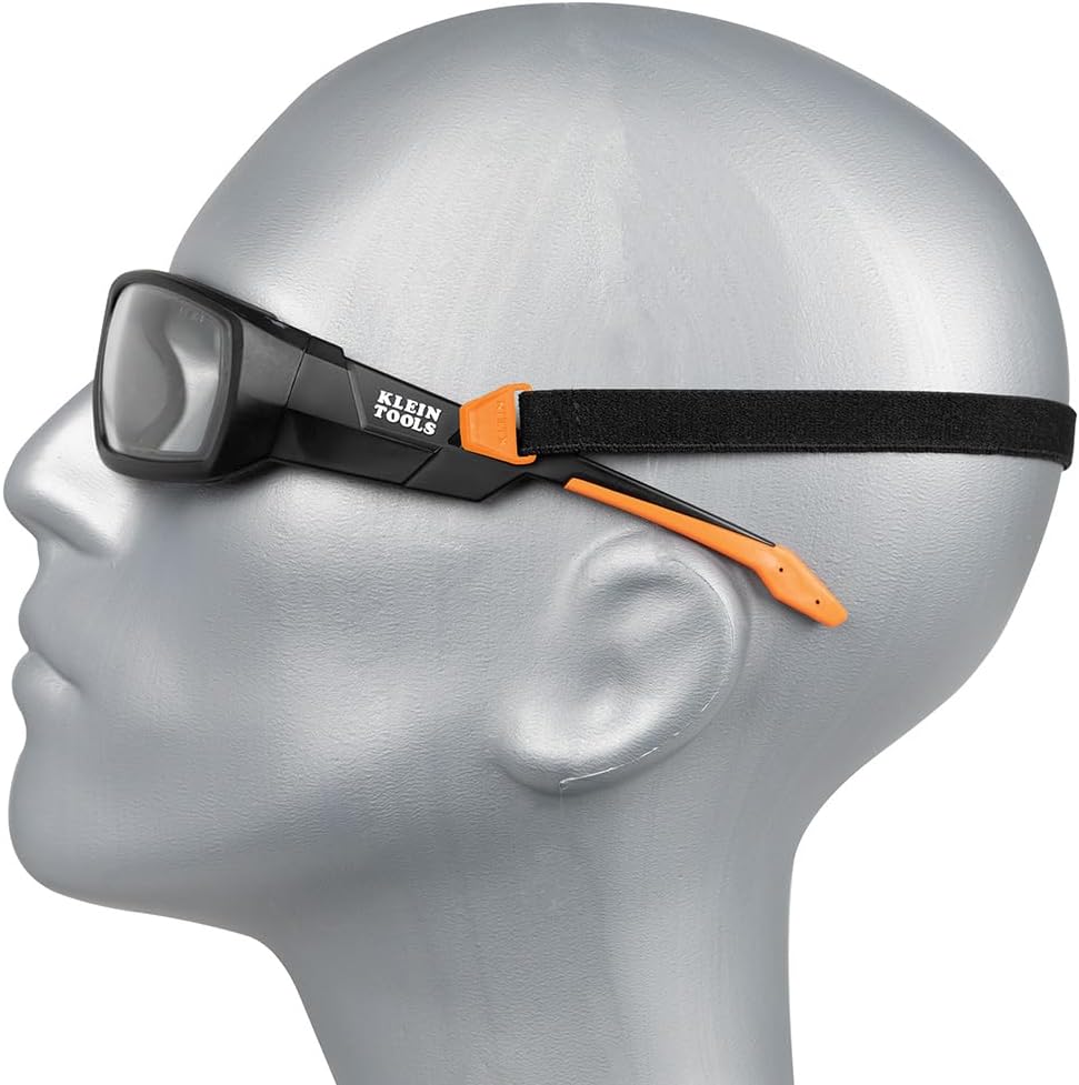 Klein Tools Safety Glasses, ANSI Z87.1+ Pro Full Frame, Clear Lenses, UV Protection, Anti-Fog, Scratch Resistant