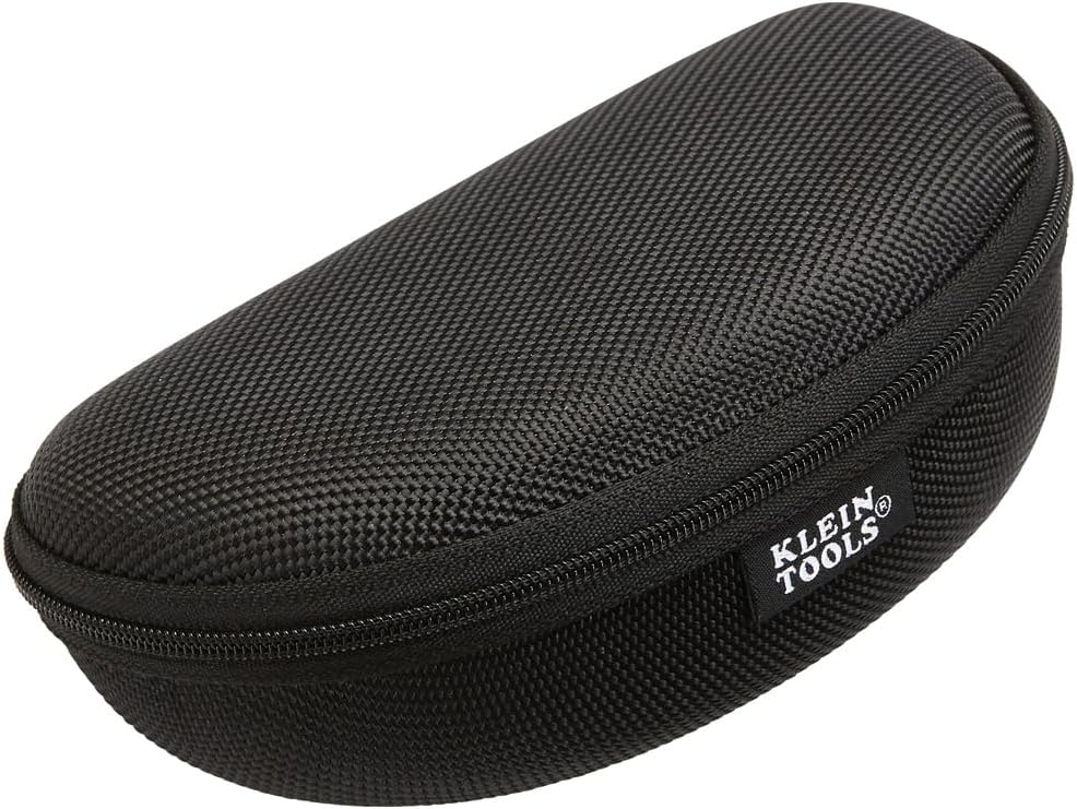 Klein Tools 60176 Safety Glasses Case, Hard Eye Protection Case with Zipper Closure