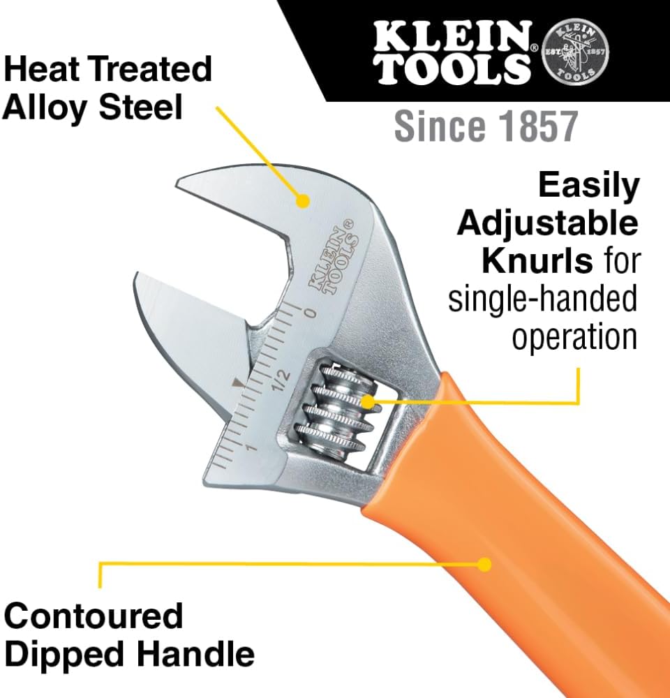 Klein Tools: Adjustable Wrench Set, 6-Inch, 8-Inch, 10-Inch