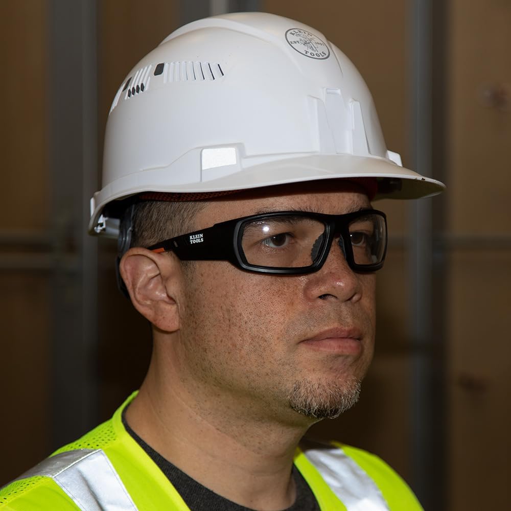 Klein Tools Safety Glasses, ANSI Z87.1+ Pro Full Frame, Clear Lenses, UV Protection, Anti-Fog, Scratch Resistant