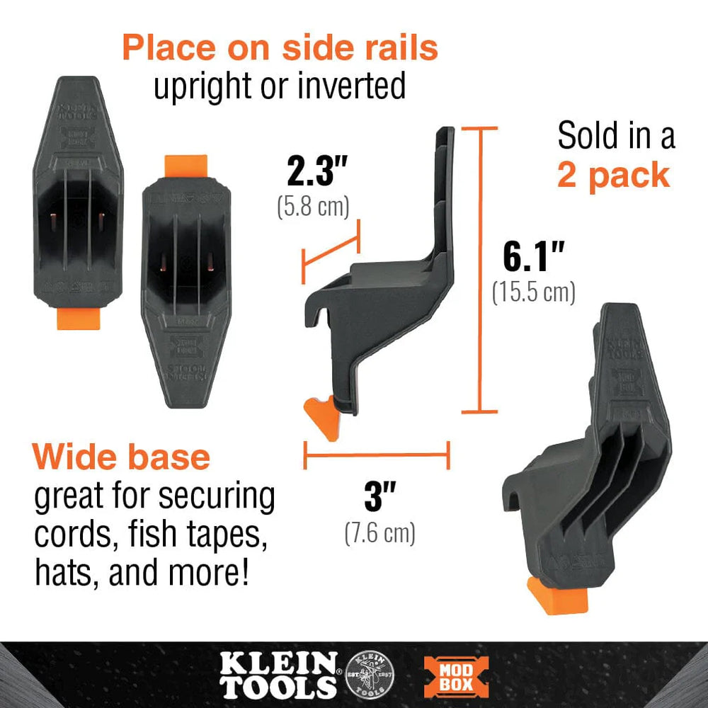 Klein Modbox™ Multi-Hook Rail Attachment, 2-Pack - 54816MB