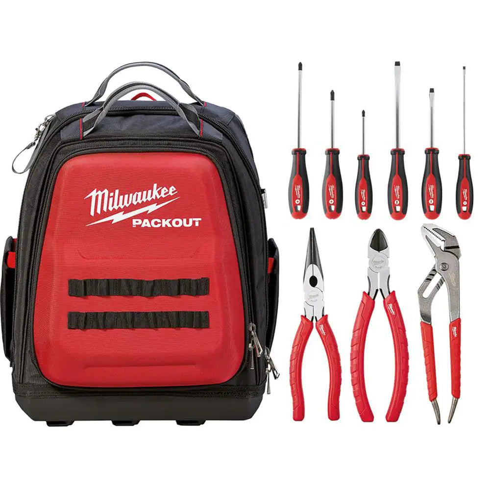 PACKOUT Tool Backpack + 3-Pack Multi-Size Tool Bags