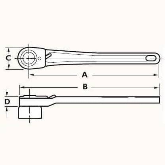 Lowell Triple Square Distribution Wrench - 151T