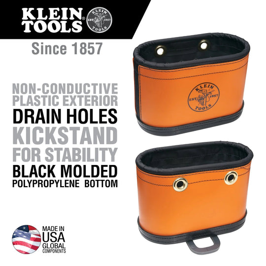 Klein Hard-Body Oval Bucket Tool Organizer W/Kickstand - 5144BHB