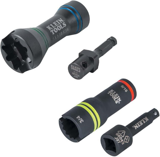 Klein 5-In-1 Mini Impact Socket and 3-In-1 Flip Impact Socket Set