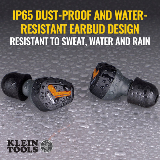 Klein Bluetooth Earbuds Jobsite Wireless Earpieces - AESEB1