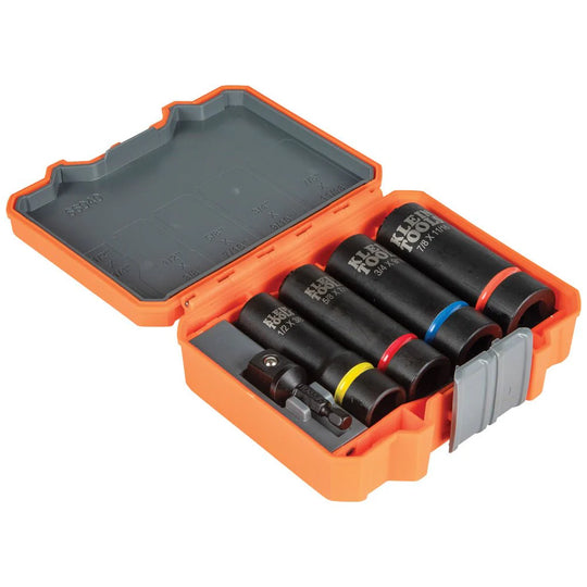 Klein 5-Piece 12-Point Impact Socket Set - 66040