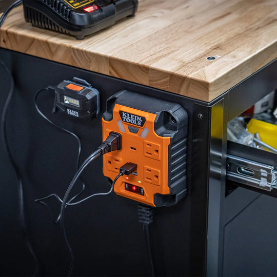 Klein Powerbox 1, Magnetic Power Strip W/Integrated LED Lights 29601