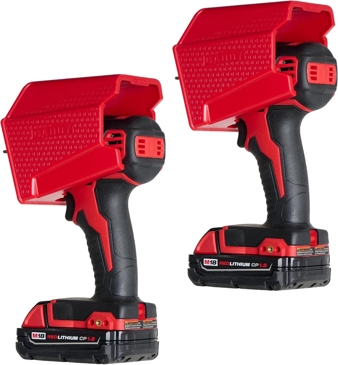 Drill Holder, Power Tool Organizer, Utility Storage Rack | Universal Wall Mount Cordless Tools Holder Fits Most Drills like Milwaukee and Dewalt (2-Pack)