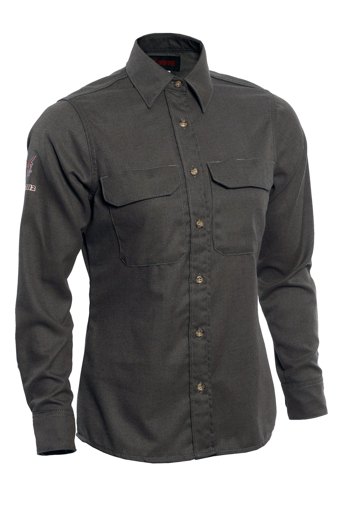 NSA DRIFIRE DH Air FR Vented Work Shirt Mens Shirt - Khaki and Blue