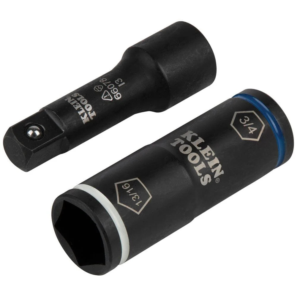 Klein 2-In-1 Penta Hex Flip Socket W/Adapter - 66080