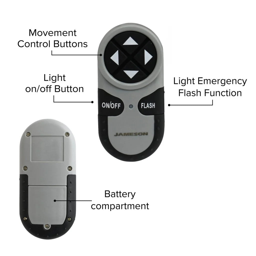 Jameson Truck Remote Control LED Worklamp - 31-RCSL1