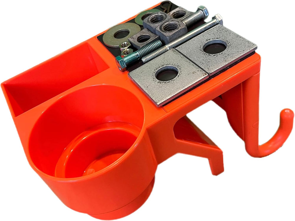 The 4N1 Bucket Truck Tool Organizer with Magnet, Bucket Hooks, Cup Holder and Storage