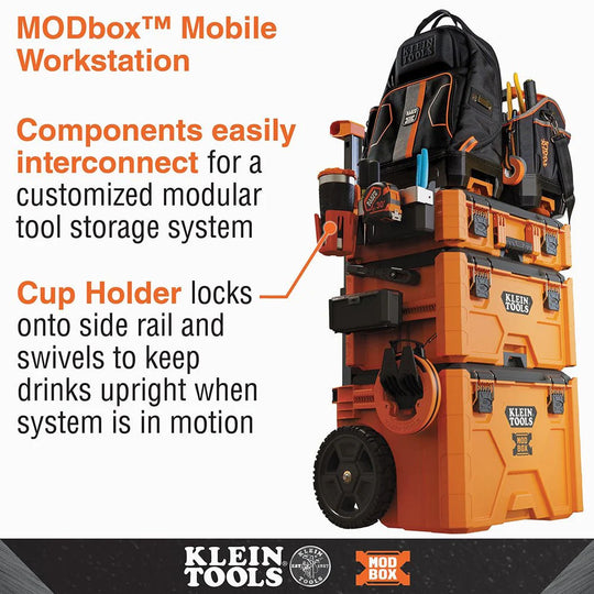 Klein Tools Modbox Cup Holder Rail Attachment - 54817MB