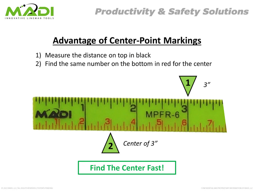 Madi 6' Fiberglass Folding Ruler