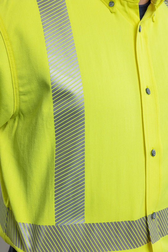 NSA DRIFIRE Hi-Vis Work Shirt Class 3 FR Workwear - SHRTV3C3