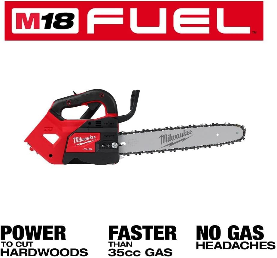 Milwaukee M18 FUEL Top Handle Chainsaw, 14" - No Charger, No Battery, Bare Tool Only