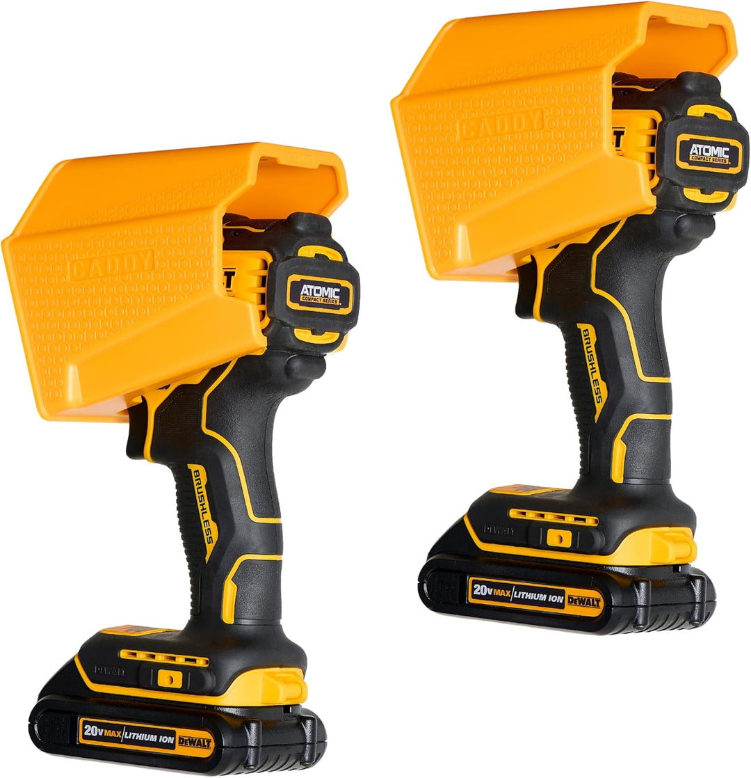 Drill Holder, Power Tool Organizer, Utility Storage Rack | Universal Wall Mount Cordless Tools Holder Fits Most Drills like Milwaukee and Dewalt (2-Pack)