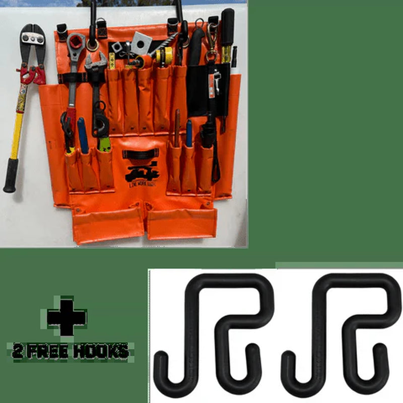 Line Work Tool Apron W/Two 3" Hooks - 1017B
