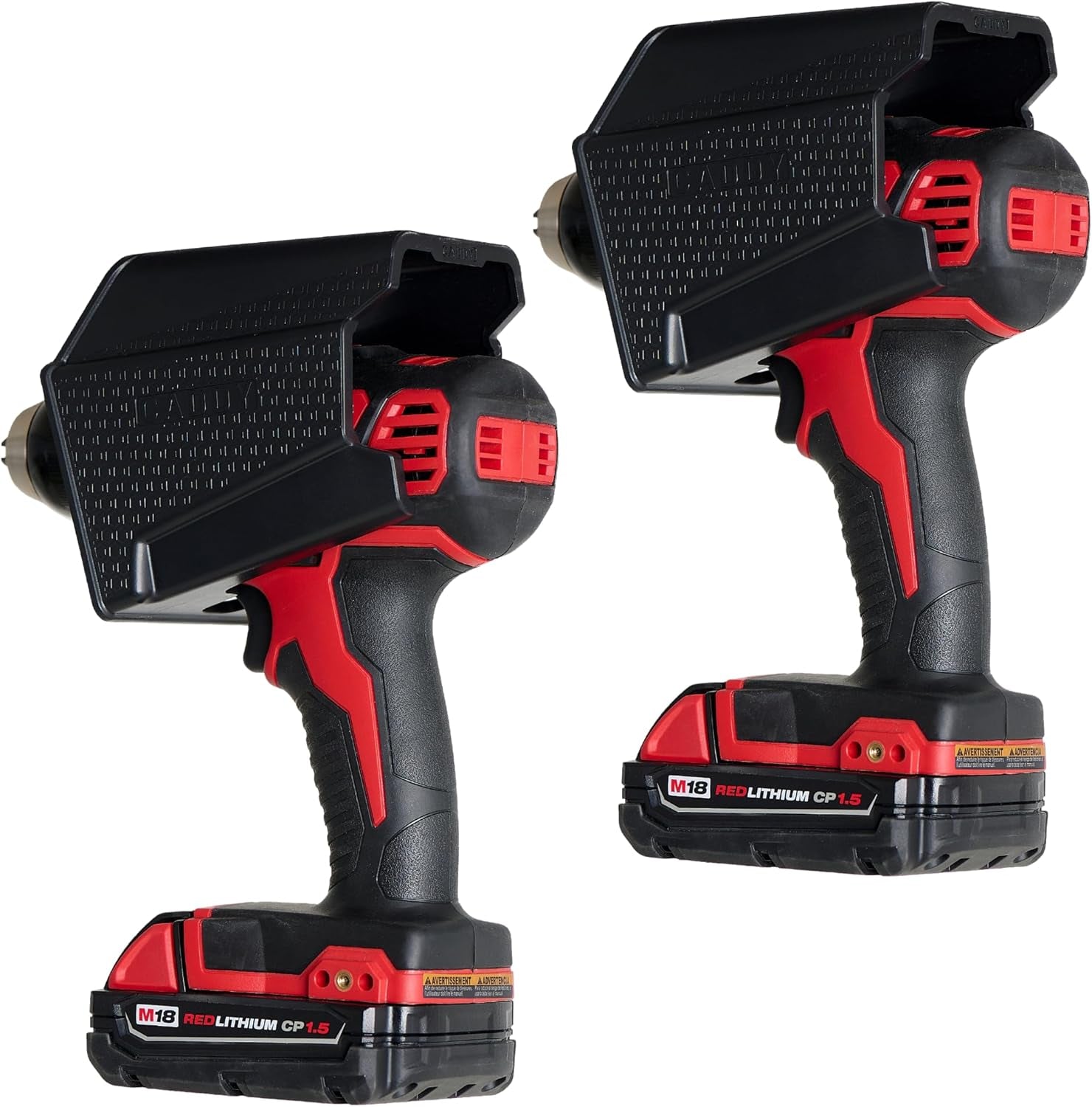 Drill Holder, Power Tool Organizer, Utility Storage Rack | Universal Wall Mount Cordless Tools Holder Fits Most Drills like Milwaukee and Dewalt (2-Pack)