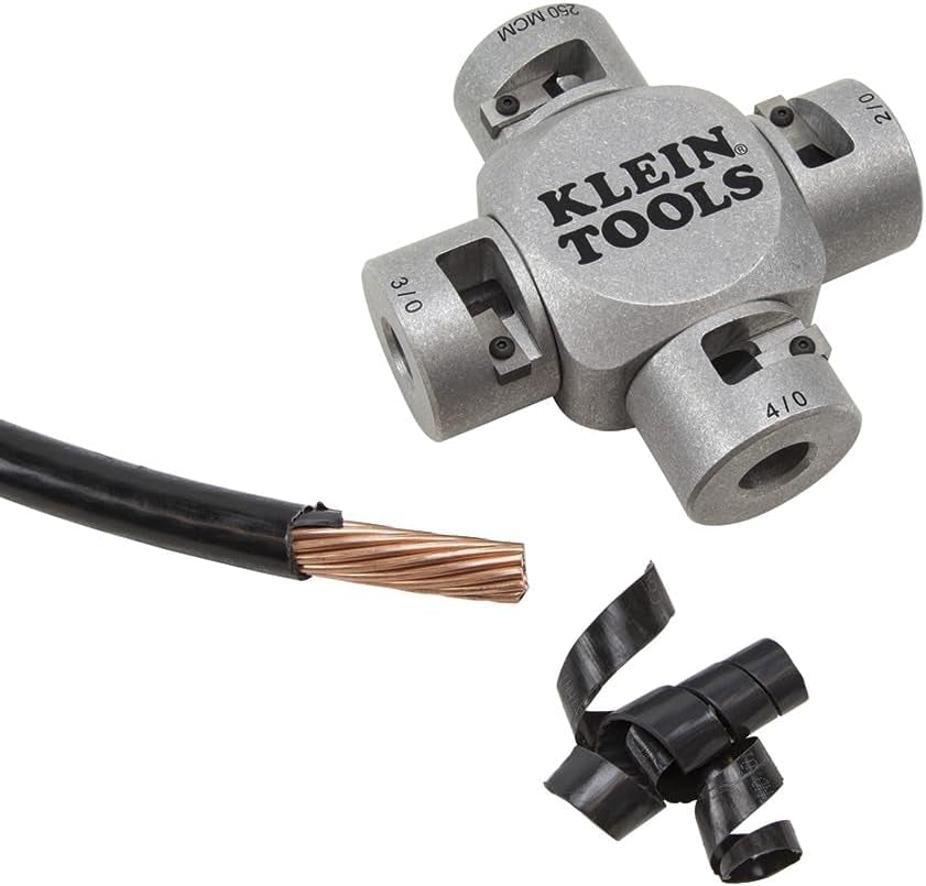 4 - Way- - Klein Tools Large Cable Stripper (2/0-250 MCM)